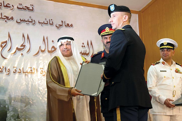 Maj. Robert Bonham receives a master’s degree