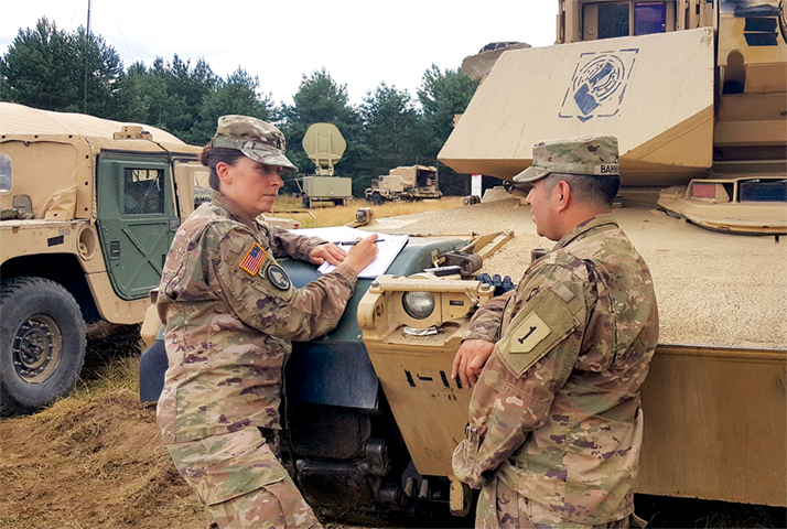 Staff Sgt. Amy King, a historian with the 161st Military History Detachment, Headquarters, U.S. Army Europe
