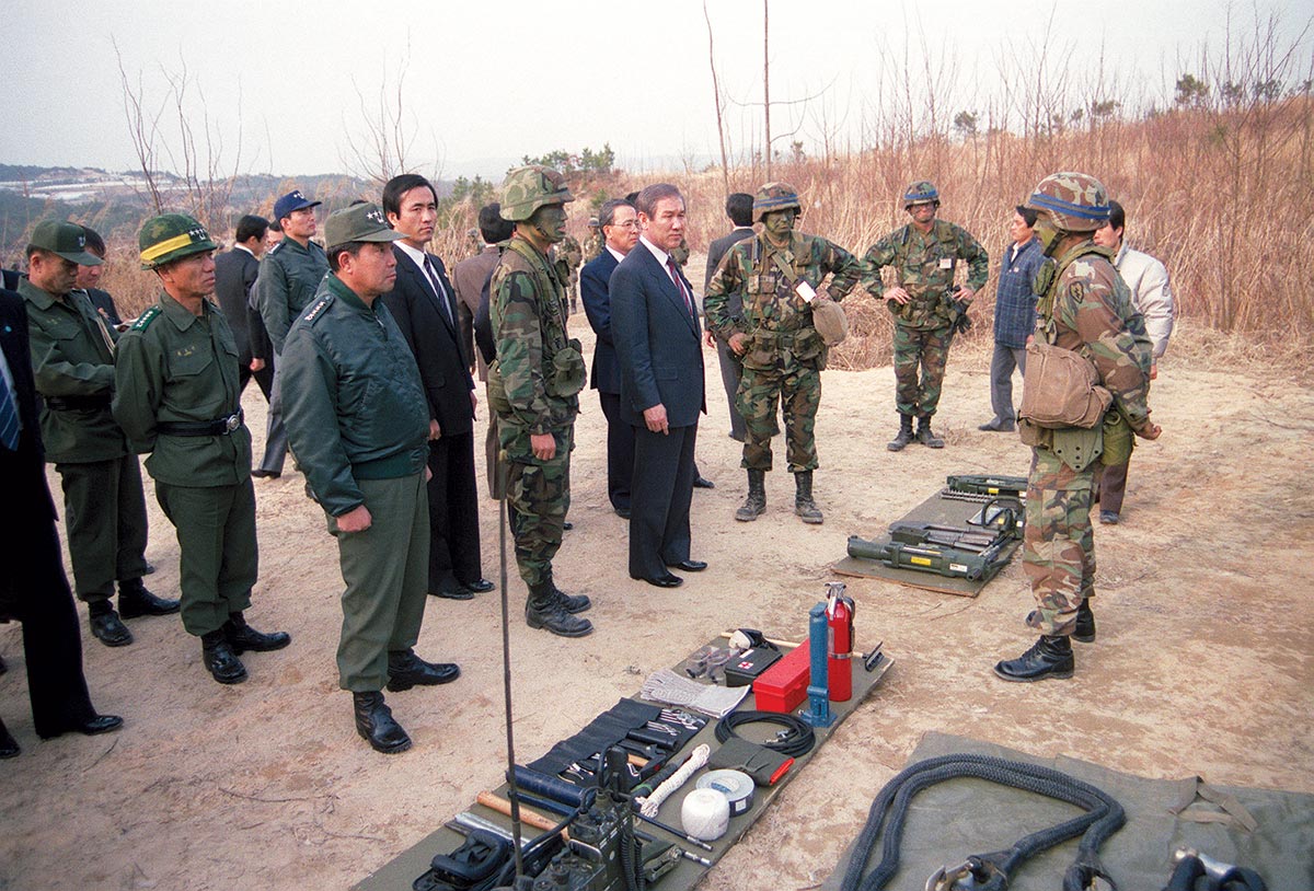 South Korean President Roh Tae-woo