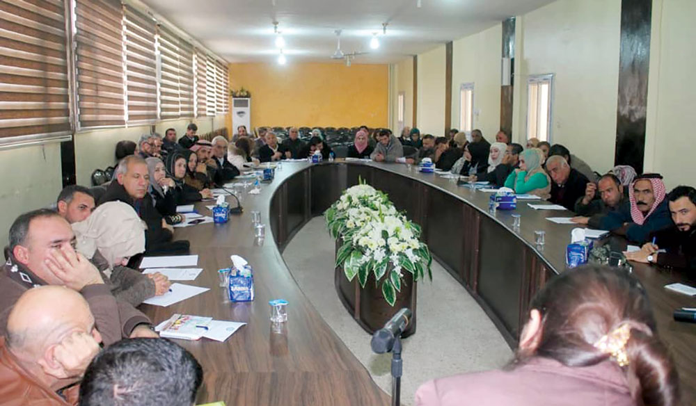 Reunião anual dos comitês que compõem o Conselho Civil de Raqqa, na Síria, 7 Jan 2019. (Foto cedida por Syrian Democratic Forces Press, https://sdf-press.com/)