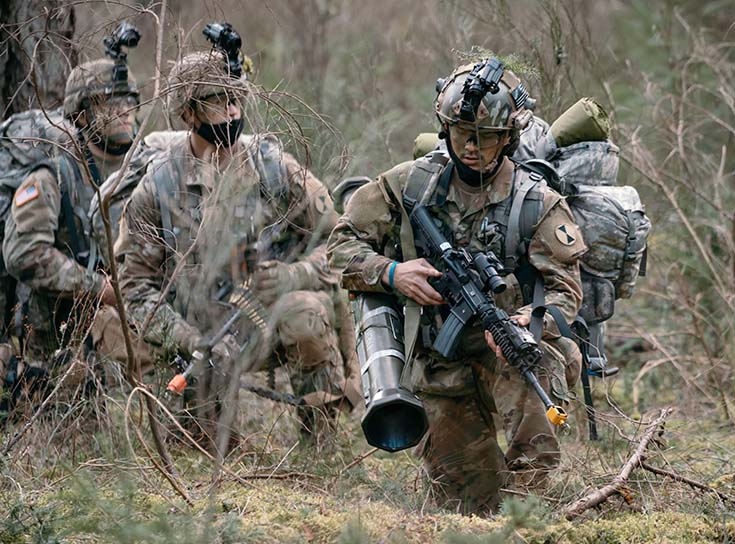 U.S. Army Soldiers assigned to 1st Battalion