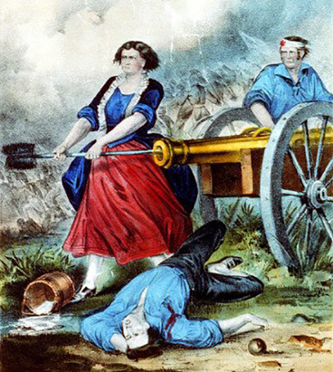 Molly Pitcher at the Battle of Monmouth