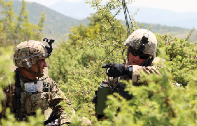 A U.S. Soldier with the 1-230th Assault Helicopter Battalion