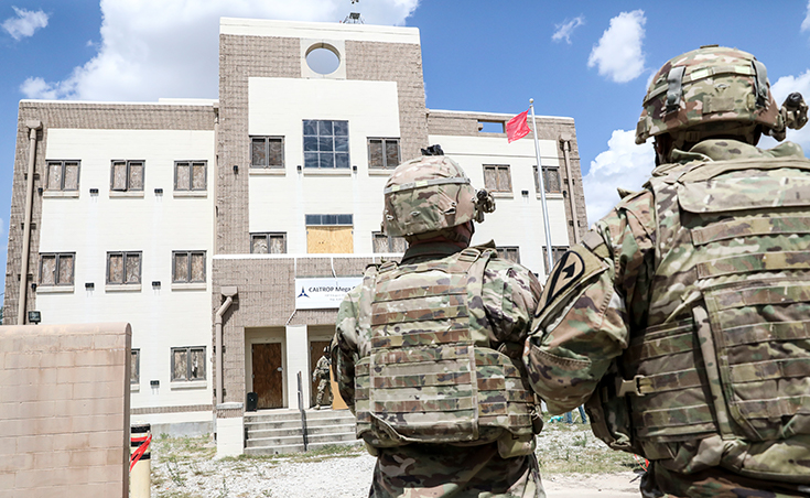 U.S. Army Soldiers with the 91st Brigade Engineer Battalion