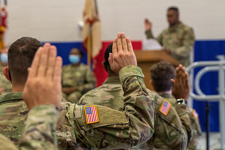 U.S. Army Soldiers with the 1297th Combat Sustainment Support Battalion