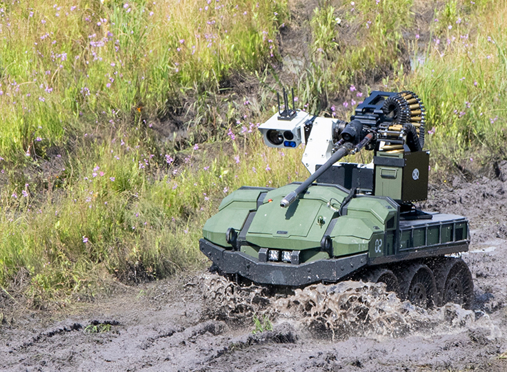 An autonomous combat vehicle