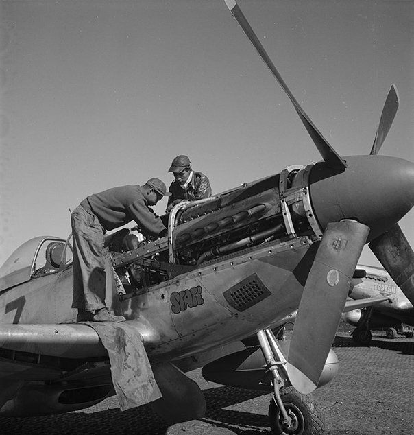 Tuskegee airmen Marcellus G. Smith and Rosco C. Brown