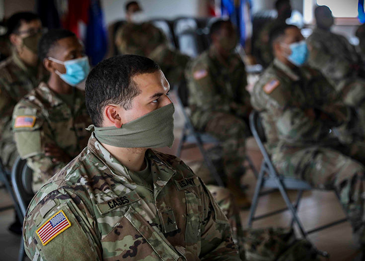 U.S. Army Soldiers attending a Basic Leadership Course