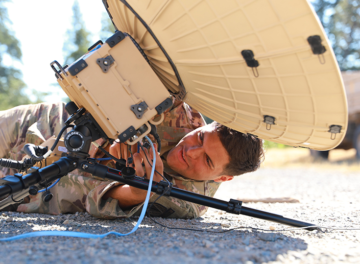 A U.S. Army Soldier with the 5th Security Force Assistance Brigade