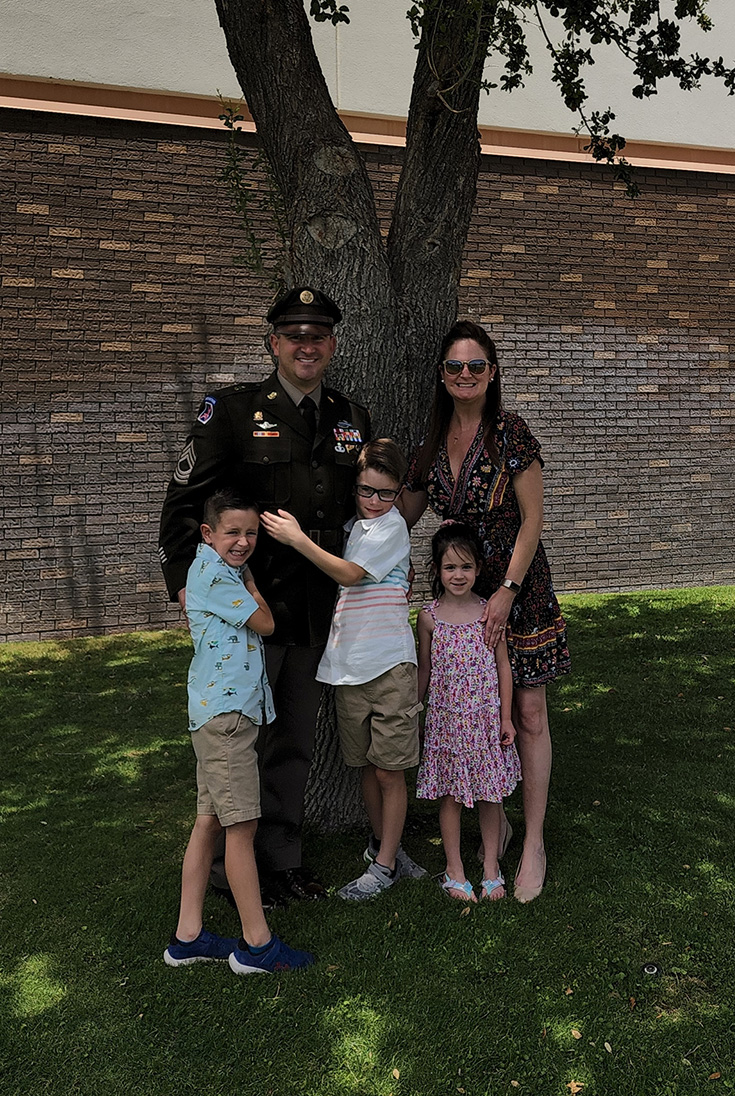 Master Sgt. Fenrick after his graduation ceremony