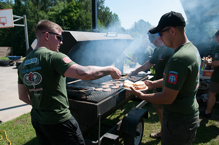 Army leaders build unit cohesion and esprit de corps through a variety of social events like holiday parties