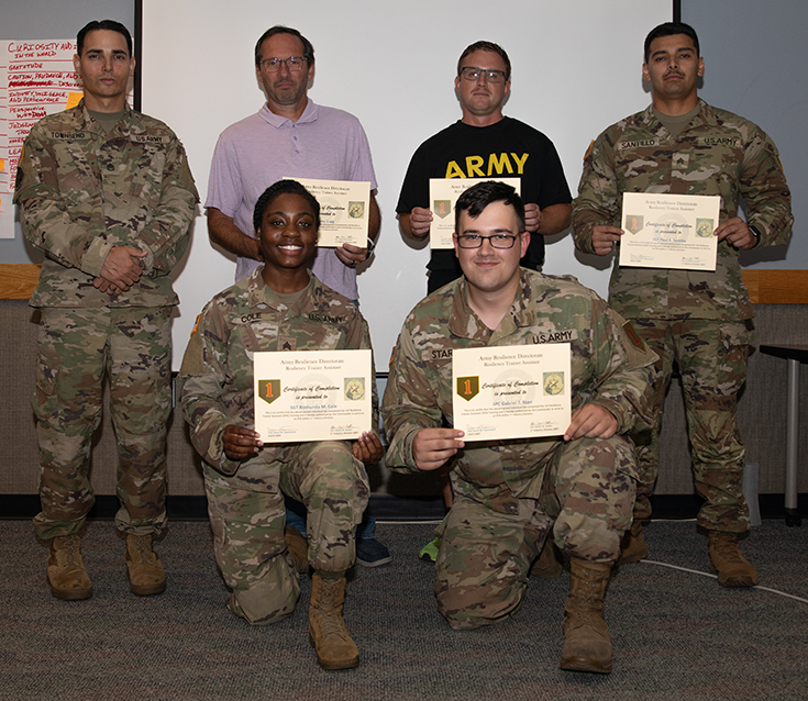 U.S. Soldiers and a U.S. Army civilian