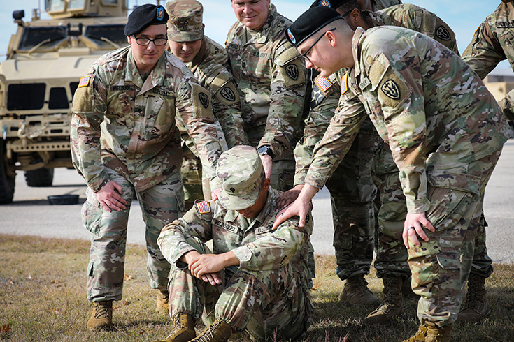 Soldiers reach out to those in need