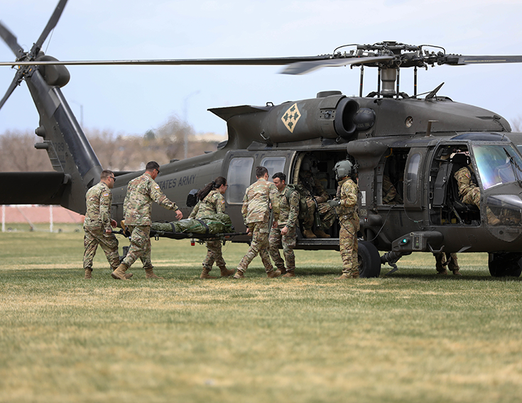 Sgt. 1st Class Joanna Carter, U.S. Army Human Resources Command, performs facing movements during a phase II appearance board