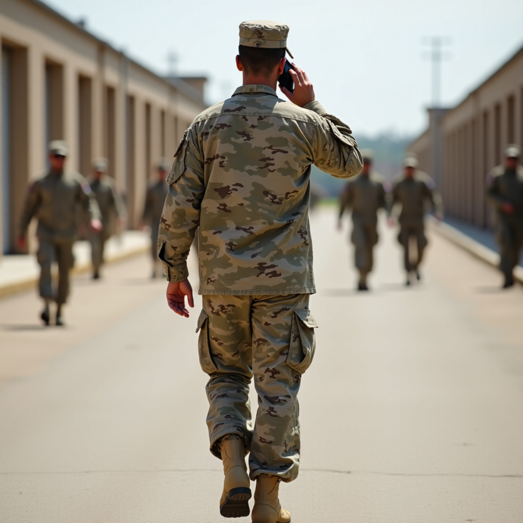 A Soldier standing before a row of flags and black curtains holds a blue book in hand. In the foreground of the photo, one sees the tops of other Soldiers’ heads, suggesting the man is addressing an auditorium from a stage. While it’s difficult to make out the man’s name on the chest of his uniform, many will recognize him as Michael Weimer, the sergeant major of the Army. 