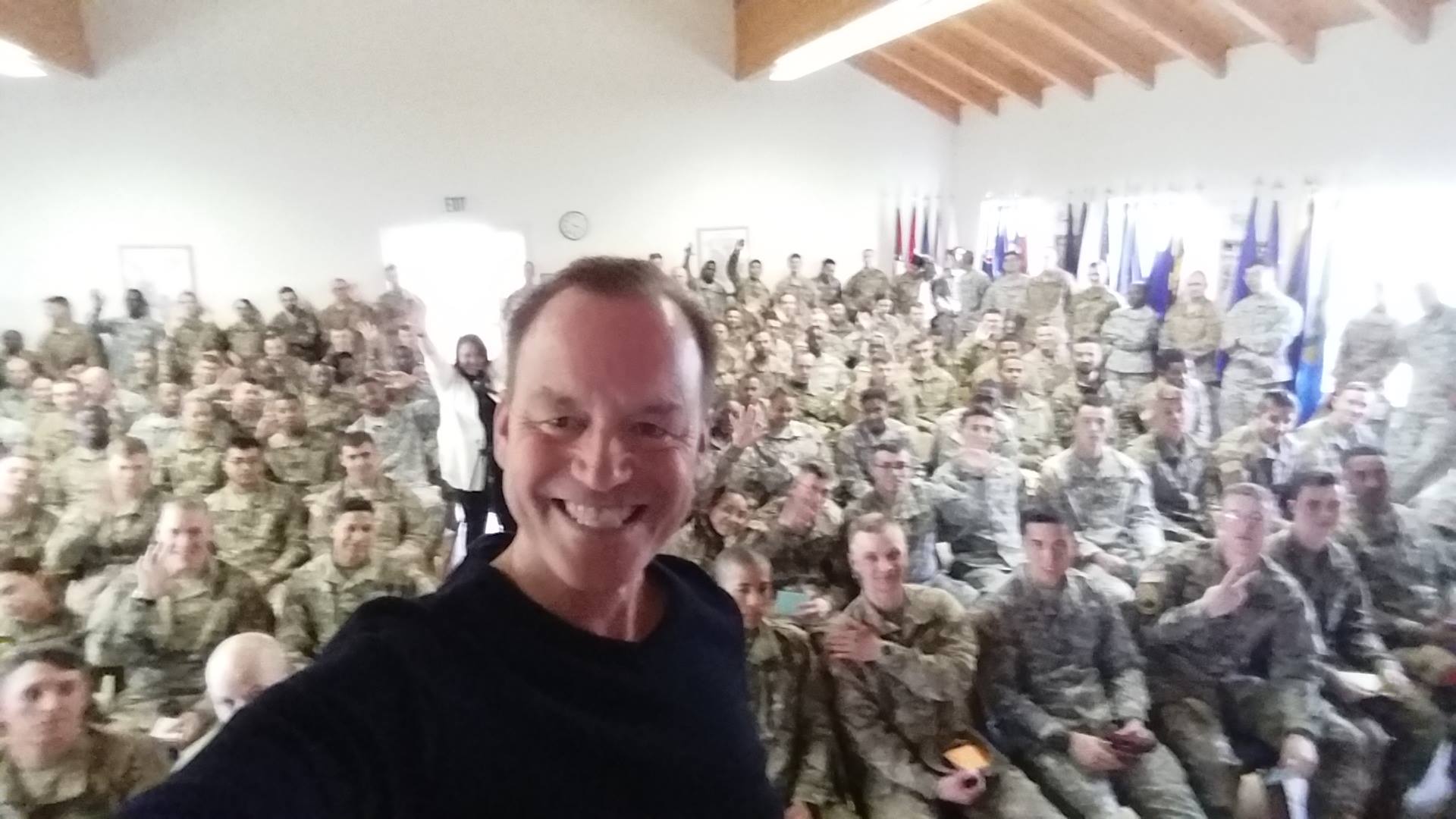 Gregory Q. Cheek snapped a photo after speaking at the 7th Army NCO Academy in Bad Tolz, Germany. (Photo courtesy of Gregory Q. Cheek)