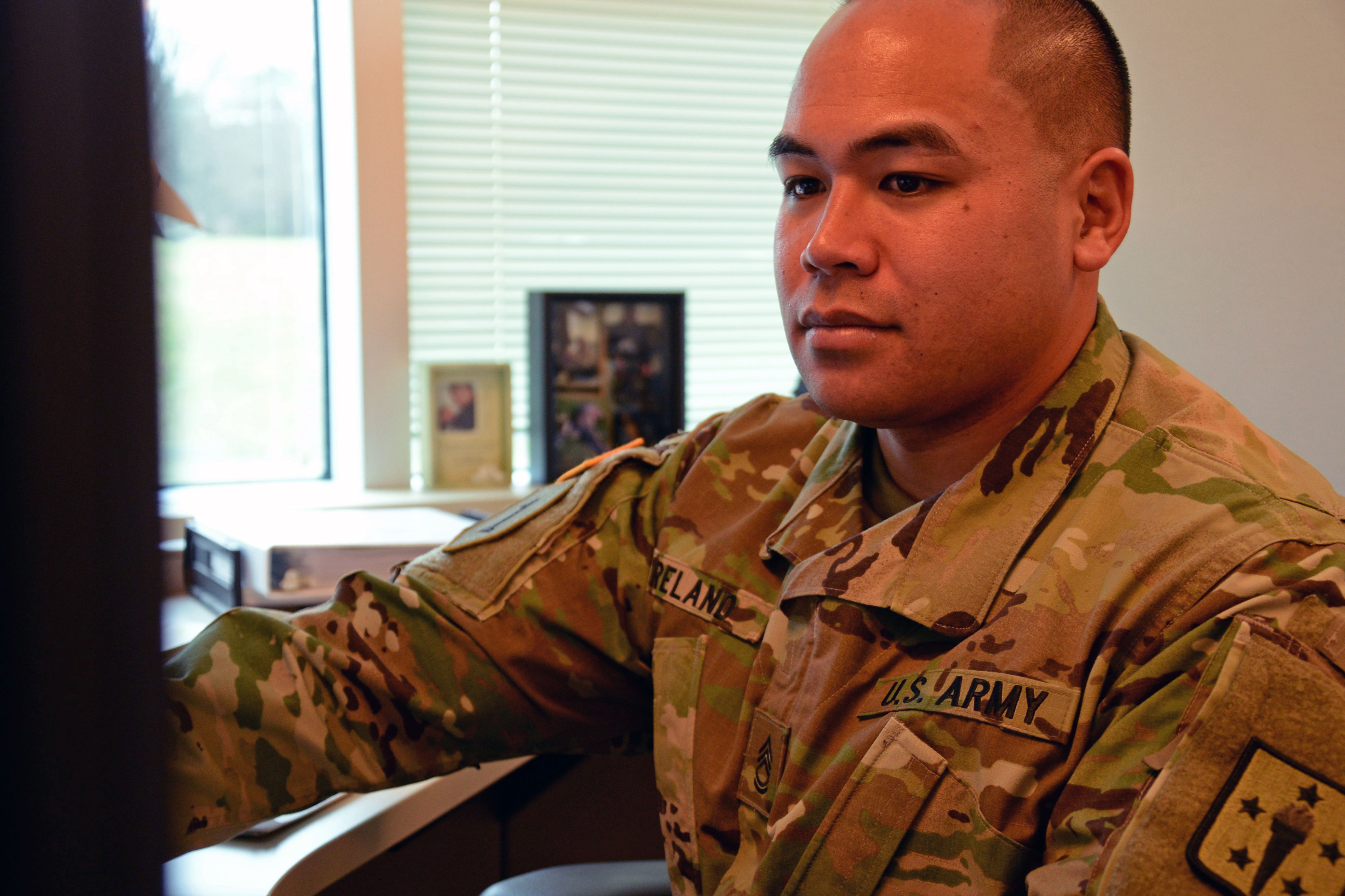 Sgt. 1st Class Arthur Ireland is serving his Army utilization assignment after spending a year working at Lockheed Martin as part of the Training With Industry program.