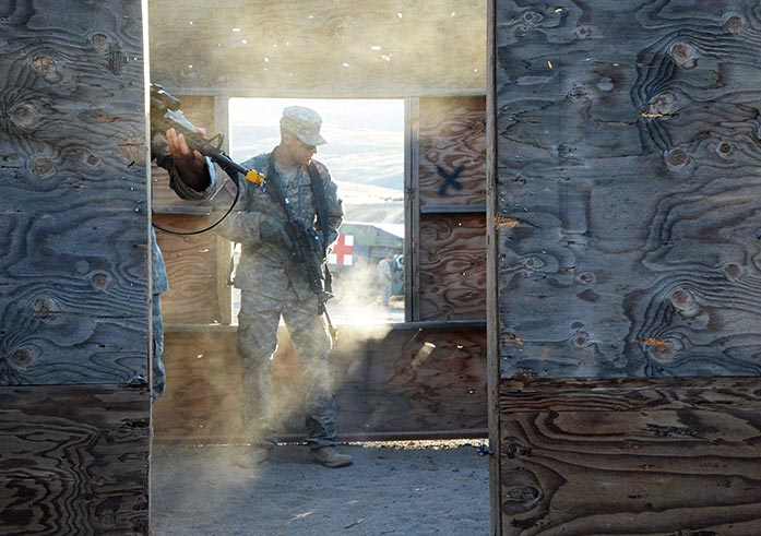 Soldiers in the MOS-Transition course of Oregon National Guard