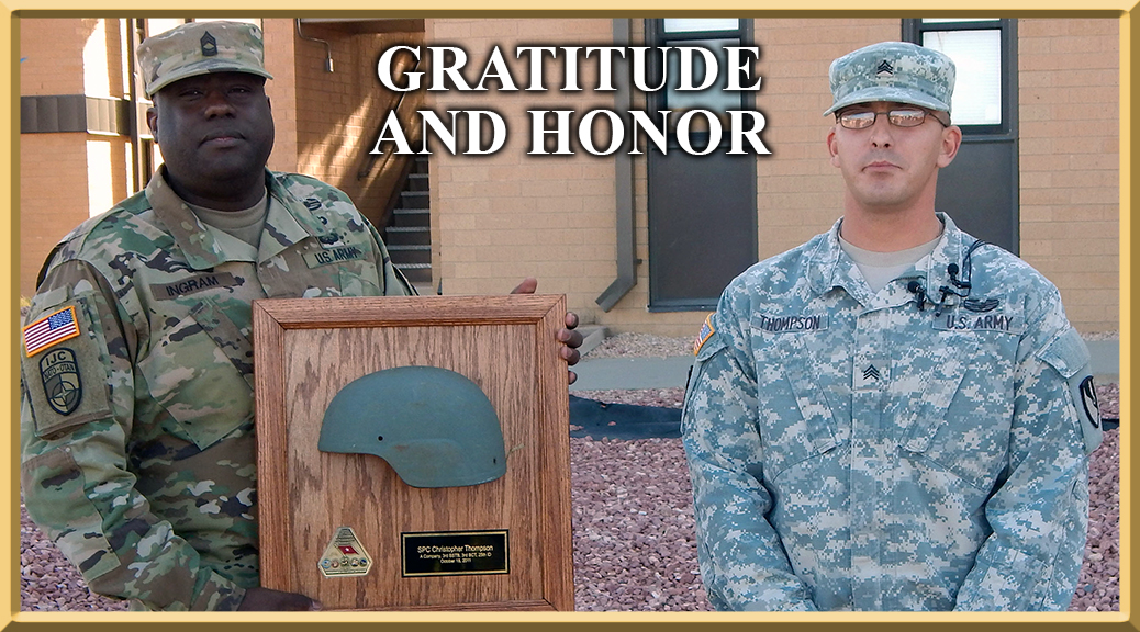 PEO Soldier NCO Obliged To Return Life-Saving Gear