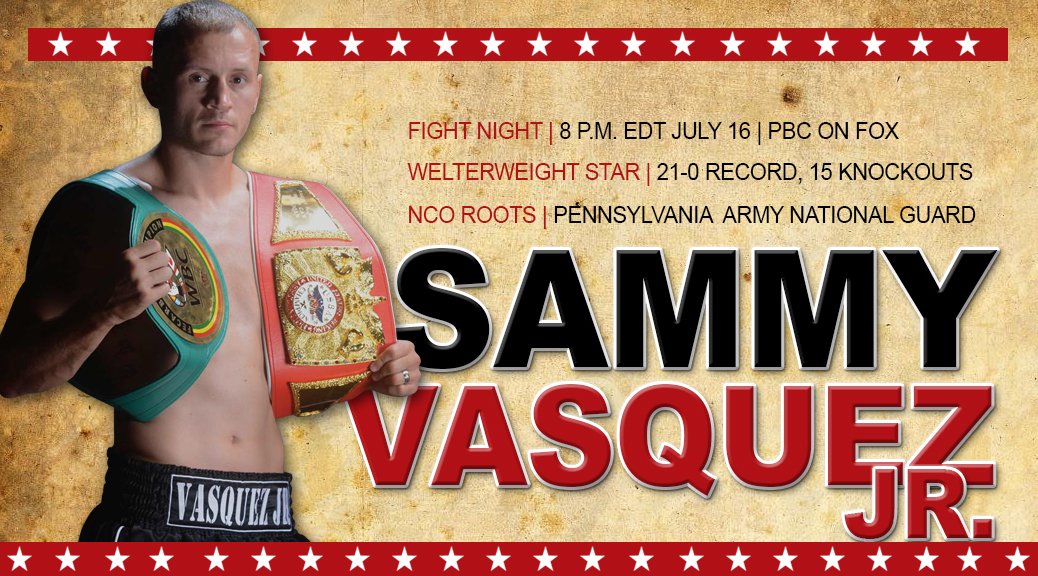 Sammy Vasquez Jr. (21-0, 15 knockouts) vs. Felix Diaz (17-1, 8 KOs) in welterweight fight.