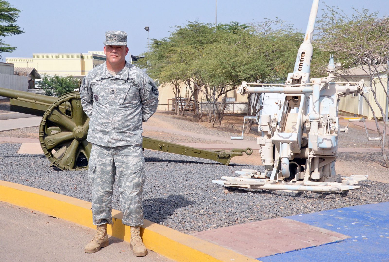 Sgt. Maj. John Hilton is serving in Djibouti as an embedded liaison officer for the Center for Army Lessons Learned. (Photo by Jonathan (Jay) Koester / NCO Journal)