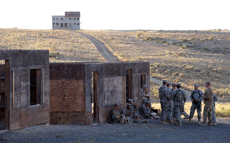 Soldiers in the MOS-Transition course of Oregon National Guard